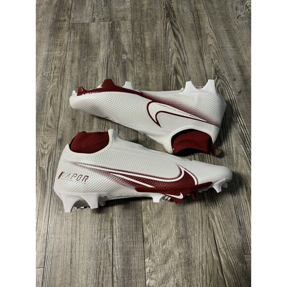 Men's Size 12.5 NEW Nike Vapor Edge Pro 360 White Red Cleats (CV6345-105)